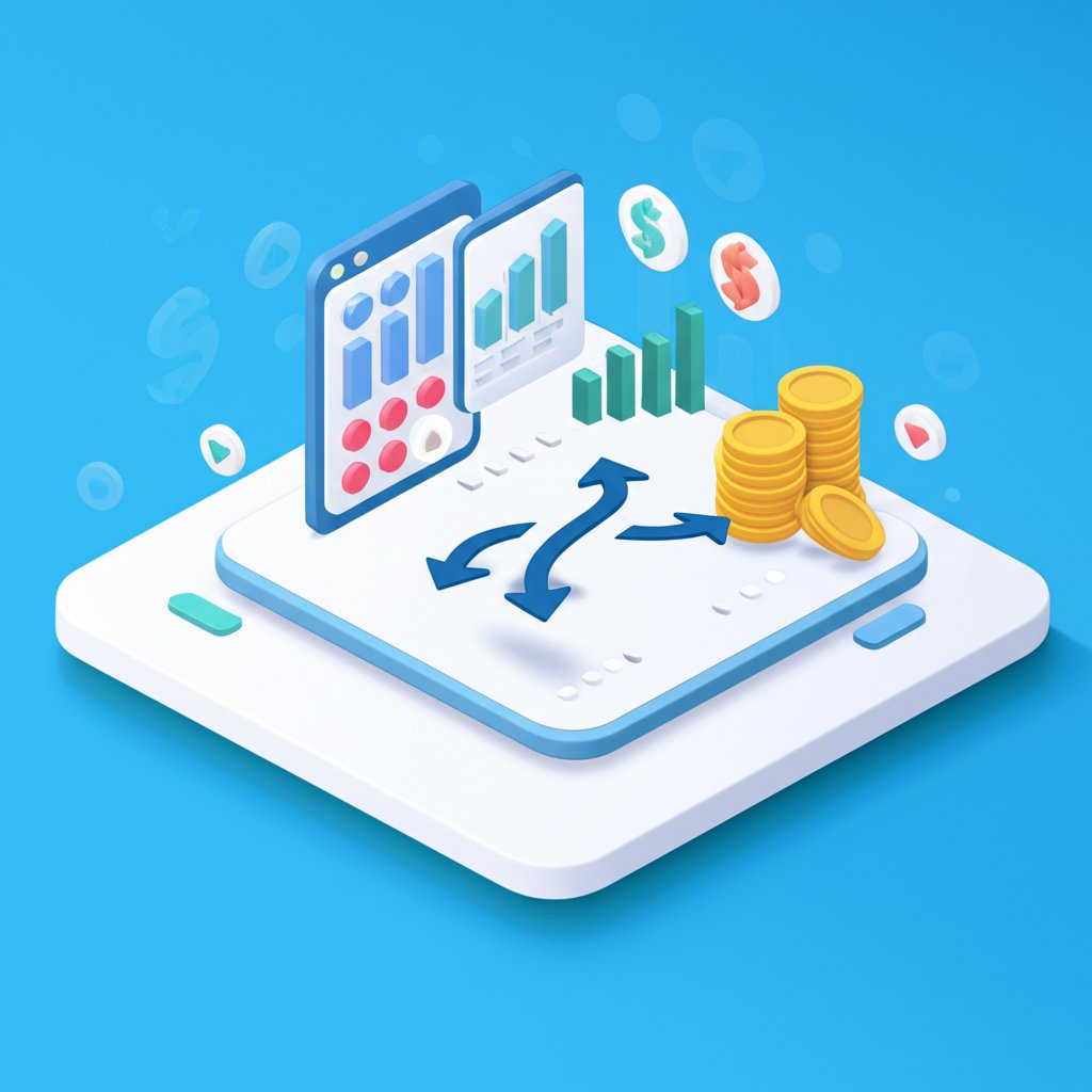 Calculating capital gains and losses from financial swaps for tax purposes.